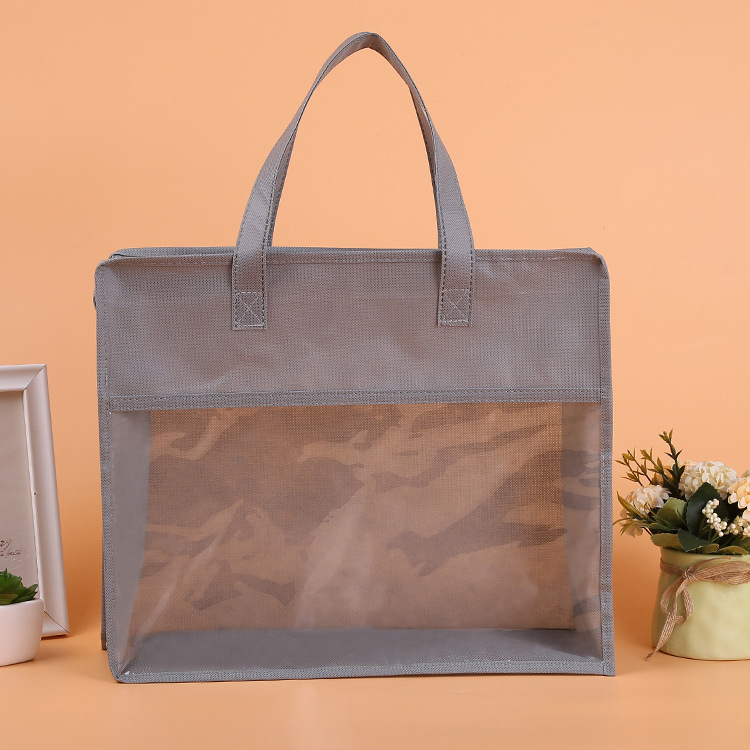 專業定制無紡布袋 帶拉鏈手提無紡布袋 無紡布包裝袋子可印刷logo