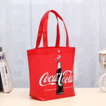 可樂無紡布手提袋定做 環(huán)保廣告袋子定制