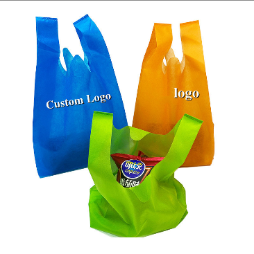 無紡布袋背心袋超市無紡布馬甲袋廣告宣傳手提購物袋可印logo