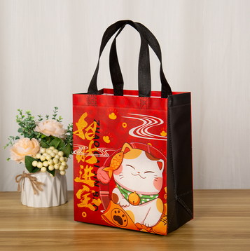 外賣打包袋餐飲包裝袋無紡布外賣袋無紡