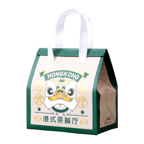 港式茶餐廳加厚覆膜外賣打包袋