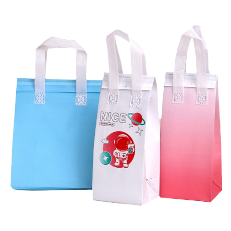 奶茶打包袋無紡布手提袋 咖啡餐飲飲料奶茶手提打包無紡布袋