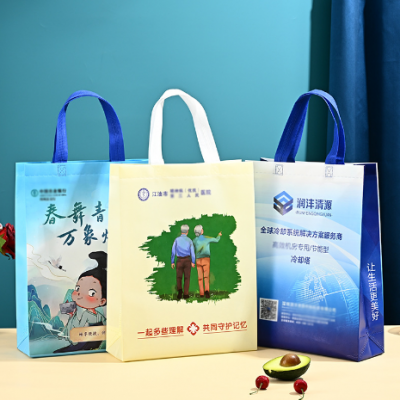 快銷品飲料牛奶無紡布袋覆膜手提袋白酒紅酒無紡布廣告袋訂做