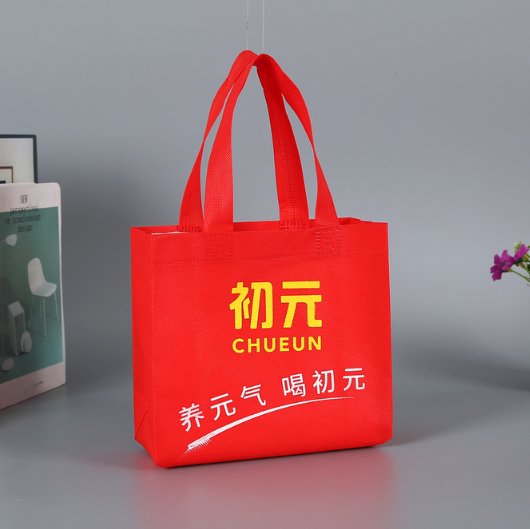 牛奶無紡布覆膜袋 營養品保健品無紡布廣告立體袋