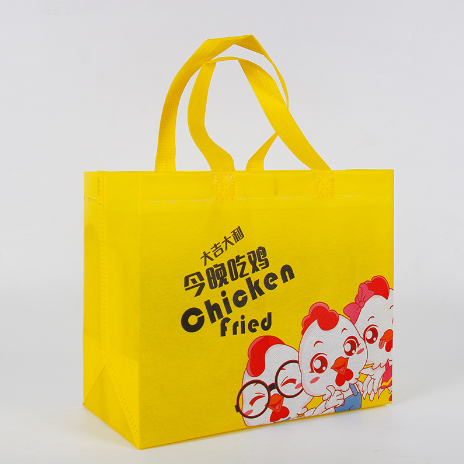 加厚外賣打包袋 網紅炸雞打包袋子 無紡布手提袋