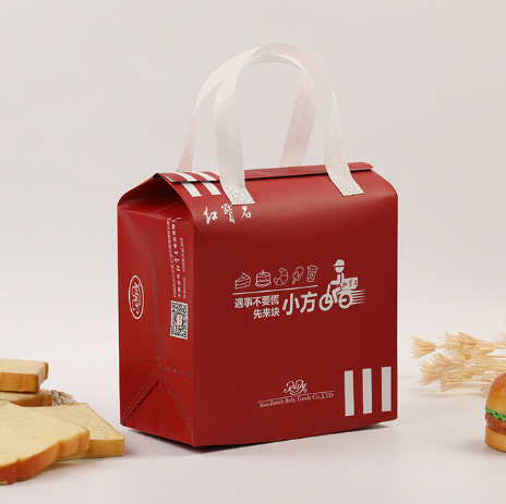 新款時尚保溫包 手提便當包 便攜學生餐包上班帶飯包 鋁箔保溫袋