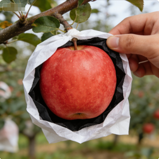 廠家直銷 無紡布蘋果專用套袋 紅富士冰糖心防日燒防銹防蟲果袋（含自鎖口）