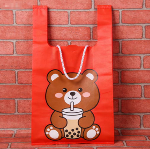 商超節日主題定制加強款無紡布背心袋